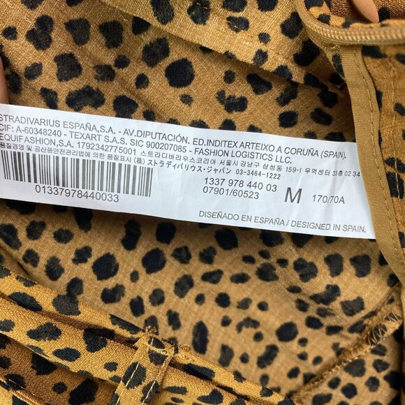 Love For Humanity Cheetah Womens Skort M Animal Print Mini Skorts Ruffle NWT - Picture 10 of 12